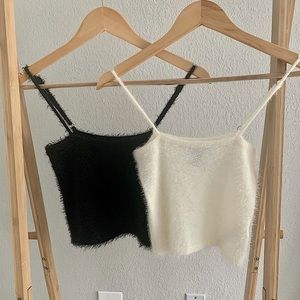 FOREVER21 Fuzzy Crop Tops